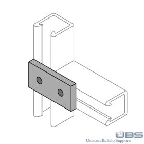 Fiberglass Unistrut Splice Plate - 20P-2800 (Options: Grooved)