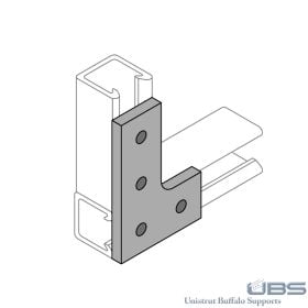 Fiberglass Unistrut L Shaped Brackets - 20P-2510 (Options: Flat)