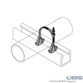 Fiberglass Unistrut Adjustable Clamps for Pipes - 200-3120 (Options: 2-1/4" through 3-1/4" OD Pipe)