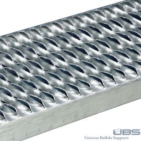 12 Gauge 4.75" Wide Grip Strut Grating STAIR TREADS Galv, 1-1/2" Channel Depth, 30 Inches