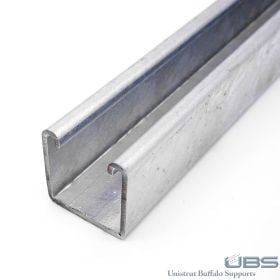 Unistrut P1000-05SS: 1-5/8" x 1-5/8", 12ga Solid Channel, Type 304 Stainless Steel Finish, 5 Feet