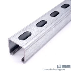 Unistrut P1000T-20ST: 1-5/8" x 1-5/8", 12ga Slotted Channel, Type 316 Stainless Steel, 20 Feet