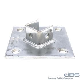 Unistrut P2072 SS Post Base for 1-5/8" Channel - P2072-SS (Options: Stainless Steel Options: Type 304)
