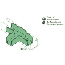 Powerstrut PS2801 Aluminum In Channel Joiner (Tee)