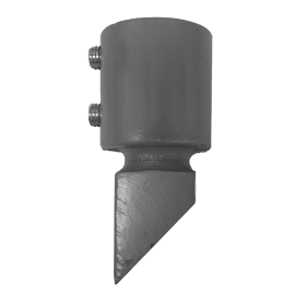 Break-Out 2-3/8" Round Sign Post Replacement Coupler Top, 13-16 ga, for use w/ Square Wedge