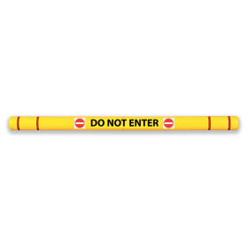 DO NOT ENTER w/symbols Graphics Kit for Height Guard Clearance Bar, Black
