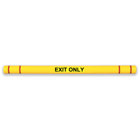 EXIT ONLY Graphics Kit for Height Guard Clearance Bar, White