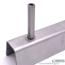 TRAPEZE HANGER ROD FOR FOOD GRADE STRUT, STAINLESS