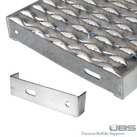 CARRIER PLATE for Grip Strut Stair Treads Galvanized - CP-415PG (Options: 1-1/2" Channel Depth)