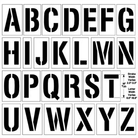 8 Inch Complete Alphabet Kit - 1/8 Inch (125 mil)
