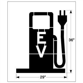 Electric Vehicle Charging Symbol, SM