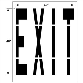48 Inch Federal EXIT - 1/8 Inch (125 mil)