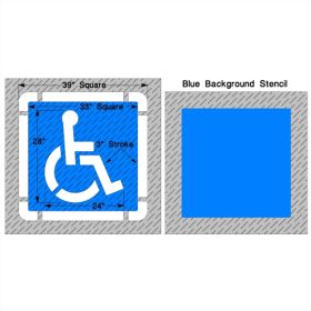 Small Federal Handicap with Border & Background - 1/8 Inch (125 mil)