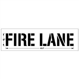 8 Inch FIRE LANE - 1/8 Inch (125 mil)