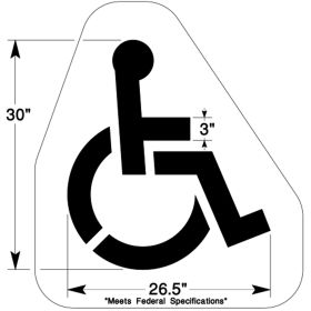 Small Handicap Symbol - 1/8 Inch (125 mil)