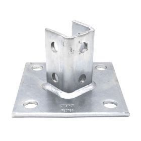Unistrut P2072A HG Post Base for 1-5/8" Channel, 3.5" Upright - P2072A-HG (Options: Hot-Dipped Galvanized)