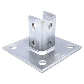 Unistrut P2072ASQ GR Post Base for 1-5/8" Channel, 3.5" Upright - P2072ASQ-GR (Options: Perma Green? III)