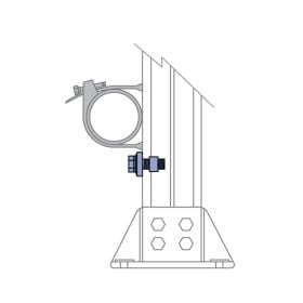 Fiberglass Unistrut Stop Lock Assembly - 200-4343 (Options: 5/8")