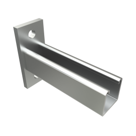 Unistrut P294C HG Custom Length Slot Up Bracket, Hot Dip Galvanized