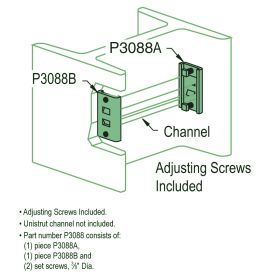 Unistrut P3088 Column Insert for P3300, P4100, & P4000 Channels