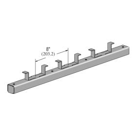 20 Foot Concrete Insert, No Closure Strip, No End Caps, w/ Back Plates, T304 Stainless