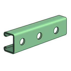 Unistrut P3300HS-20GR, 1-5/8" x 1-5/8" x 20 FT, 12 Gage Channel, Round Holes (ONLY 21 Available)