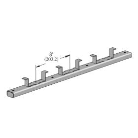 10 Foot Concrete Insert, w/ Closure Strip, End Caps & Back Plates, T304 Stainless