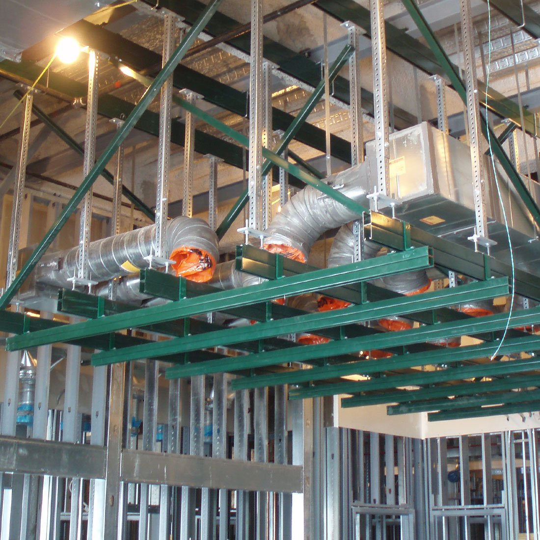 Ceiling Grid: Unistrut Ceiling Grid System inside of a hospital | Medical COnstruction | Healthcare Construction | Unistrut Grid